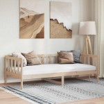 vidaXL Pat de zi, 90x200 cm, lemn masiv de pin vidaXL Pat de zi, 90x200 cm, lemn masiv de pin