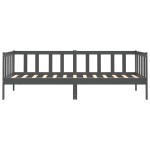 vidaXL Pat de zi, 90x200 cm, gri, lemn masiv de pin vidaXL Pat de zi, 90x200 cm, gri, lemn masiv de pin
