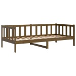 vidaXL Pat de zi, 90x200 cm, maro miere, lemn masiv de pin vidaXL Pat de zi, 90x200 cm, maro miere, lemn masiv de pin