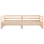 vidaXL Pat de zi extensibil, 2x(90x200) cm, lemn masiv de pin