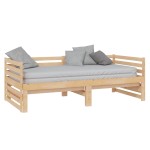 vidaXL Pat extensibil de zi, 2x(90x200) cm, lemn masiv de pin