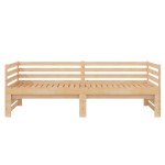 vidaXL Pat extensibil de zi, 2x(90x200) cm, lemn masiv de pin