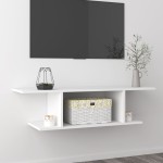 vidaXL Dulap TV montaj pe perete, alb, 103x30x26,5 cm