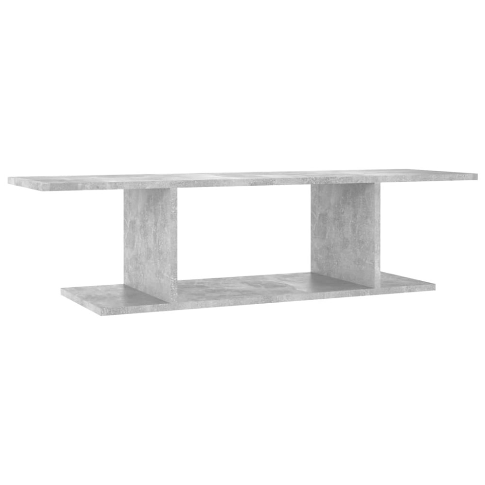 vidaXL Dulap TV montat pe perete, gri beton, 103x30x26,5 cm