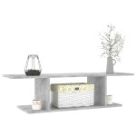 vidaXL Dulap TV montat pe perete, gri beton, 103x30x26,5 cm