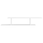 vidaXL Raft TV cu montaj pe perete, alb, 125x18x23 cm, lemn prelucrat vidaXL Raft TV cu montaj pe perete, alb, 125x18x23 cm, lemn prelucrat