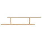 vidaXL Raft TV cu montaj pe perete, stejar sonoma, 125x18x23 cm, PAL vidaXL Raft TV cu montaj pe perete, stejar sonoma, 125x18x23 cm, PAL