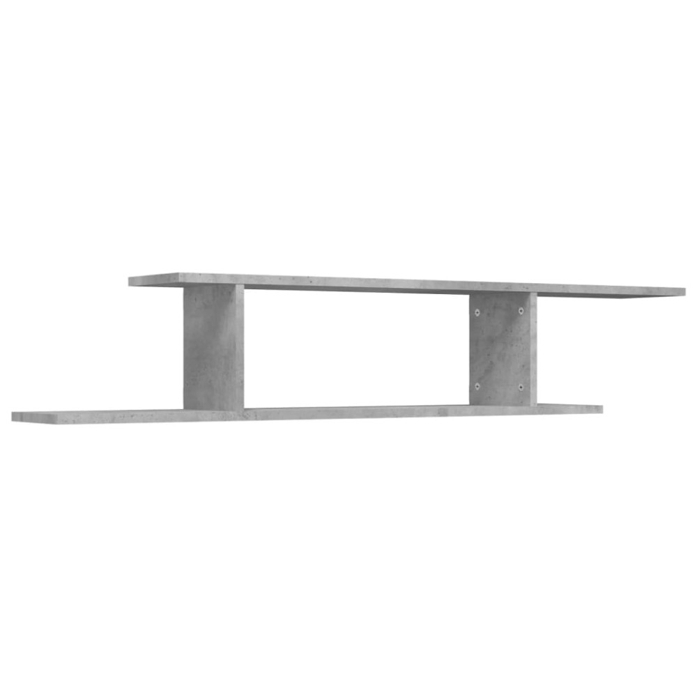 vidaXL Raft TV cu montaj pe perete, gri beton, 125x18x23 cm, PAL