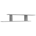 vidaXL Raft TV cu montaj pe perete, gri beton, 125x18x23 cm, PAL vidaXL Raft TV cu montaj pe perete, gri beton, 125x18x23 cm, PAL