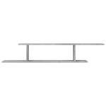 vidaXL Raft TV cu montaj pe perete, gri beton, 125x18x23 cm, PAL vidaXL Raft TV cu montaj pe perete, gri beton, 125x18x23 cm, PAL