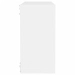 vidaXL Rafturi de perete cub, 2 buc., alb, 30x15x30 cm vidaXL Rafturi de perete cub, 2 buc., alb, 30x15x30 cm