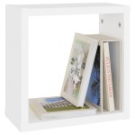 vidaXL Rafturi de perete cub, 6 buc., alb, 30x15x30 cm vidaXL Rafturi de perete cub, 6 buc., alb, 30x15x30 cm