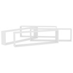 vidaXL Rafturi de perete cub, 4 buc., alb, 100x15x30cm lemn prelucrat vidaXL Rafturi de perete cub, 4 buc., alb, 100x15x30cm lemn prelucrat
