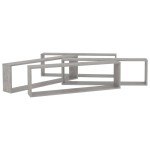 vidaXL Rafturi de perete cub, 4 buc., gri beton, 100x15x30 cm, PAL vidaXL Rafturi de perete cub, 4 buc., gri beton, 100x15x30 cm, PAL