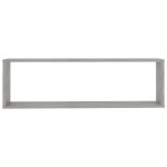 vidaXL Rafturi de perete cub, 4 buc., gri beton, 100x15x30 cm, PAL vidaXL Rafturi de perete cub, 4 buc., gri beton, 100x15x30 cm, PAL