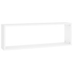 vidaXL Rafturi de perete cub, 4 buc., alb, 80x15x26,5cm lemn prelucrat