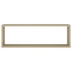 vidaXL Rafturi de perete cub, 4 buc., stejar sonoma, 80x15x26,5cm lemn