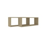 vidaXL Rafturi de perete cub, 2 buc., stejar sonoma, 60x15x23 cm, PAL