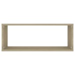 vidaXL Rafturi de perete cub, 4 buc., stejar sonoma, 60x15x23 cm, PAL