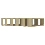 vidaXL Rafturi de perete cub, 6 buc., stejar sonoma, 60x15x23 cm, PAL vidaXL Rafturi de perete cub, 6 buc., stejar sonoma, 60x15x23 cm, PAL