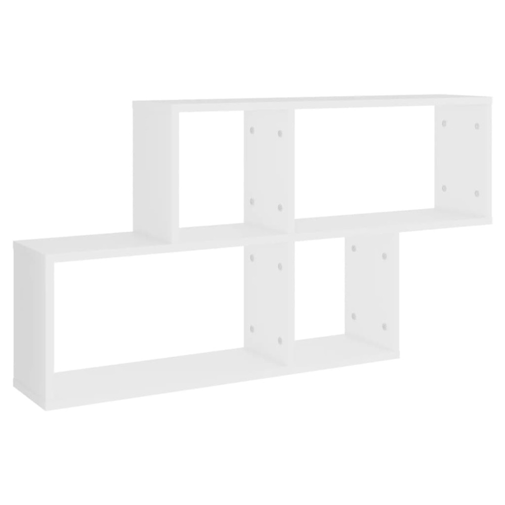 vidaXL Raft de perete, alb, 100x18x53 cm, lemn prelucrat