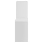 vidaXL Raft de perete, alb, 100x18x53 cm, lemn prelucrat vidaXL Raft de perete, alb, 100x18x53 cm, lemn prelucrat