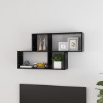 vidaXL Raft de perete, negru, 100x18x53 cm, PAL vidaXL Raft de perete, negru, 100x18x53 cm, PAL