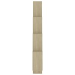 vidaXL Raft de perete cub, stejar sonoma, 90x15x119 cm, PAL vidaXL Raft de perete cub, stejar sonoma, 90x15x119 cm, PAL