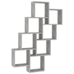 vidaXL Raft de perete cub, gri beton, 90x15x119 cm, PAL vidaXL Raft de perete cub, gri beton, 90x15x119 cm, PAL