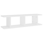 vidaXL Rafturi de perete, 2 buc., alb, 75x18x20 cm, lemn