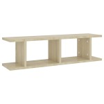 vidaXL Rafturi de perete, 2 buc., stejar sonoma, 75x18x20 cm, lemn