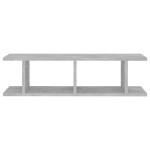vidaXL Rafturi de perete, 2 buc., gri beton, 75x18x20 cm, lemn
