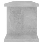 vidaXL Rafturi de perete, 2 buc., gri beton, 75x18x20 cm, lemn