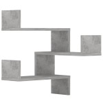vidaXL Rafturi de perete pe colț 2 buc. gri beton 40x40x50 cm PAL vidaXL Rafturi de perete pe colț 2 buc. gri beton 40x40x50 cm PAL