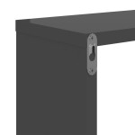 vidaXL Rafturi de perete 2 buc. gri lucios 50x15x50 cm lemn prelucrat vidaXL Rafturi de perete 2 buc. gri lucios 50x15x50 cm lemn prelucrat