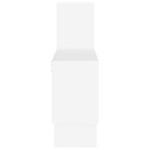 vidaXL Raft de perete în formă de mașină alb 82x15x51cm lemn prelucrat