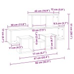 vidaXL Raft de perete în formă de mașină alb 82x15x51cm lemn prelucrat