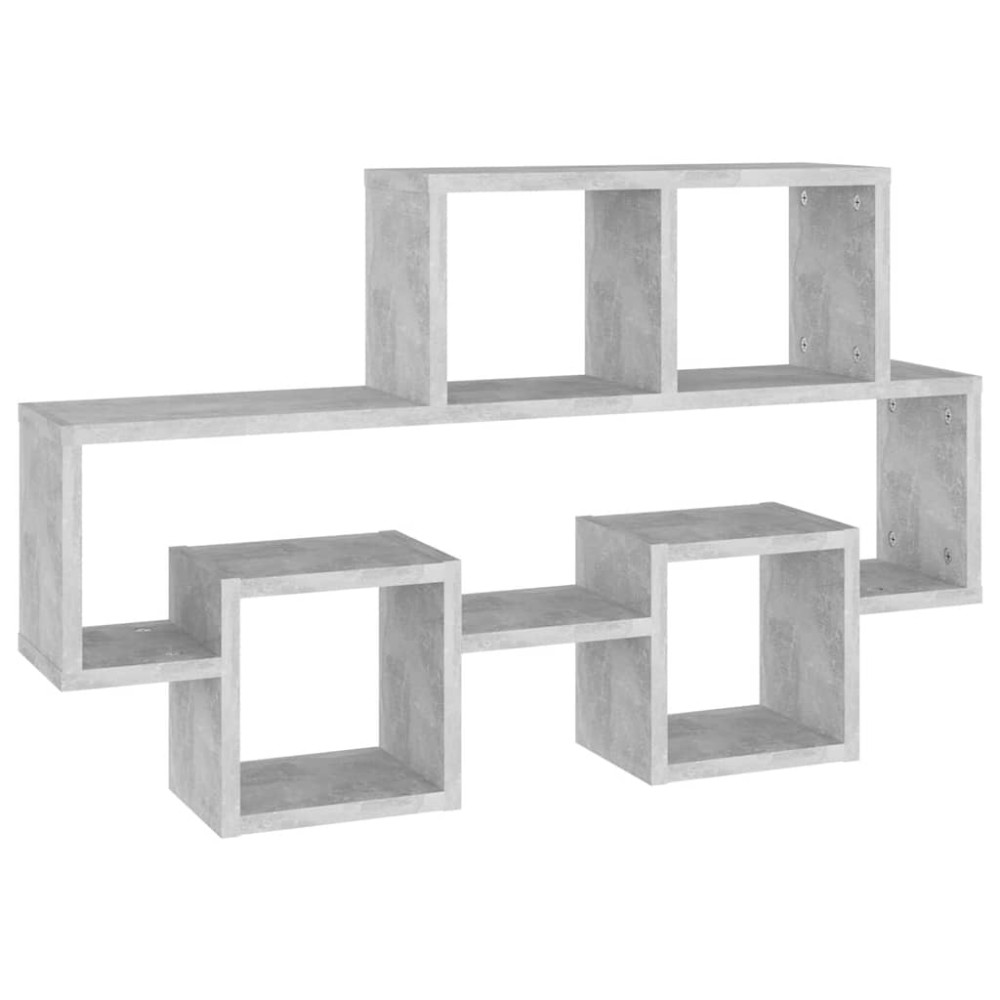 vidaXL Raft de perete în formă de mașină, gri beton, 82x15x51cm, PAL