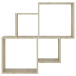 vidaXL Raft de perete cub, stejar sonoma, 80x15x78,5cm, lemn prelucrat vidaXL Raft de perete cub, stejar sonoma, 80x15x78,5cm, lemn prelucrat