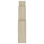 vidaXL Raft de perete cub, stejar sonoma, 80x15x78,5cm, lemn prelucrat vidaXL Raft de perete cub, stejar sonoma, 80x15x78,5cm, lemn prelucrat