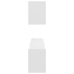 vidaXL Rafturi de perete, 2 buc., alb, 100x15x20 cm, PAL