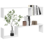 vidaXL Rafturi de perete 2 buc. alb lucios 100x15x20 cm lemn prelucrat vidaXL Rafturi de perete 2 buc. alb lucios 100x15x20 cm lemn prelucrat