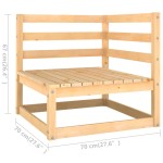 vidaXL Set mobilier de grădină cu perne, 2 piese, lemn masiv de pin vidaXL Set mobilier de grădină cu perne, 2 piese, lemn masiv de pin