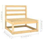 vidaXL Set mobilier de grădină cu perne, 3 piese, lemn masiv de pin vidaXL Set mobilier de grădină cu perne, 3 piese, lemn masiv de pin