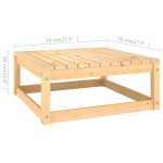 vidaXL Set mobilier de grădină cu perne, 3 piese, lemn masiv de pin vidaXL Set mobilier de grădină cu perne, 3 piese, lemn masiv de pin