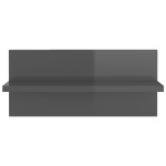 vidaXL Rafturi de perete, 4 buc., gri extralucios, 40x11,5x18 cm, PAL