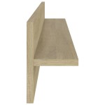 vidaXL Rafturi de perete, 2 buc., stejar sonoma, 80x11,5x18 cm, PAL vidaXL Rafturi de perete, 2 buc., stejar sonoma, 80x11,5x18 cm, PAL