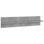 vidaXL Rafturi de perete 2 buc. gri beton 80x11,5x18 cm lemn prelucrat vidaXL Rafturi de perete 2 buc. gri beton 80x11,5x18 cm lemn prelucrat