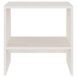vidaXL Noptiere, alb, 2 buc., 40x30,5x40 cm, lemn masiv de pin vidaXL Noptiere, alb, 2 buc., 40x30,5x40 cm, lemn masiv de pin