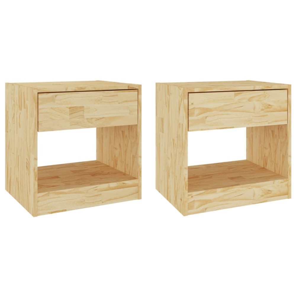 vidaXL Noptiere, 2 buc., 40x31x40 cm, lemn masiv de pin